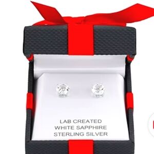 2.5 CT.T.W. Lab-Created White Sapphire Stud Earrings in Sterling Silver